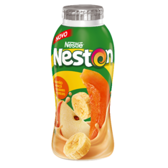IOGURTE PARCIALMENTE DESNATADO MAMÃO, MAÇÃ, BANANA E CEREAIS NESTON 3 CEREAIS FRASCO 170G