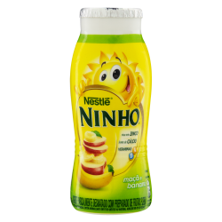 IOGURTE PARCIALMENTE DESNATADO MAÇÃ E BANANA NINHO FORTI+ FRASCO 170G