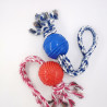 BRINQUEDO BORRACHA BOLA COM CORDA ZN 0867
