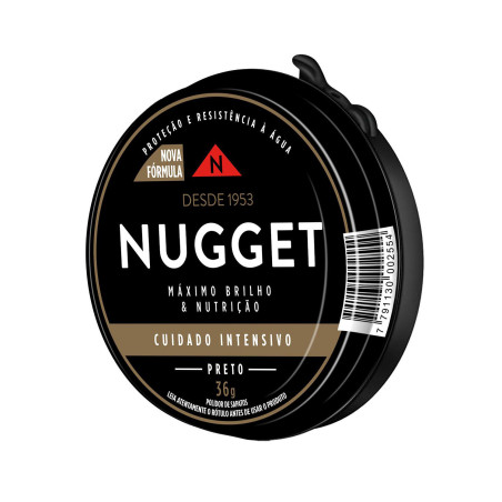 POLIDOR DE SAPATO PASTA PRETO NUGGET LATA 36G