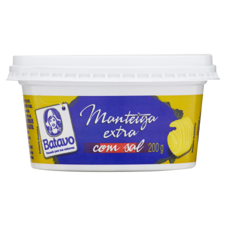 MANTEIGA EXTRA COM SAL BATAVO POTE 200G