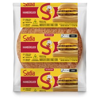 HAMBÚRGUER DE CARNE DE FRANGO E BOVINA SADIA PACOTE 56G