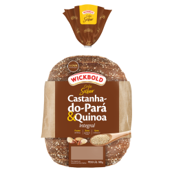 PÃO CASTANHA-DO-PARÁ & QUINOA VEGANO WICKBOLD GRÃO SABOR PACOTE 450G