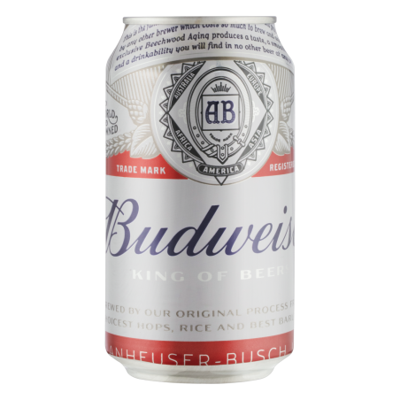 CERVEJA LAGER BUDWEISER LATA 350ML