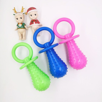 BRINQUEDO BORRACHA MINI CHUPETA 1PÇ 9,5CM ZN 0841