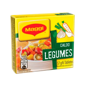 CALDO TABLETE LEGUMES MAGGI CAIXA 57G 6 UNIDADES