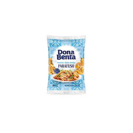 MACARRÃO DE SÊMOLA COM OVOS PARAFUSO DONA BENTA PACOTE 500G