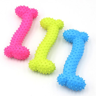 BRINQUEDO BORRACHA OSSO PEQUENO 10CM ZN 0845