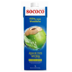 ÁGUA DE COCO INTEGRAL SOCOCO CAIXA 1L