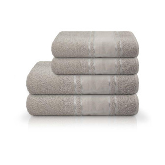 TOALHA PINTA E BORDA P/BANHO 70 X 140 CINZA F8076 CAMISA