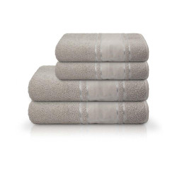 TOALHA PINTA E BORDA P/BANHO 70 X 140 CINZA F8076 CAMISA