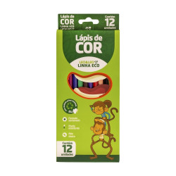 LAPIS DE COR ECO RESINA 12 CORES
