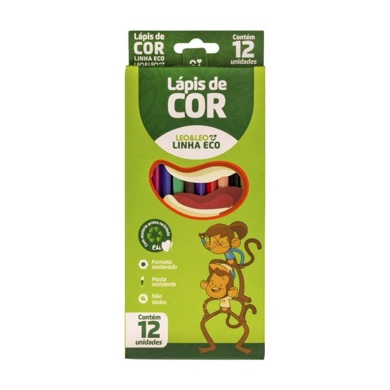 LAPIS DE COR ECO RESINA 12 CORES