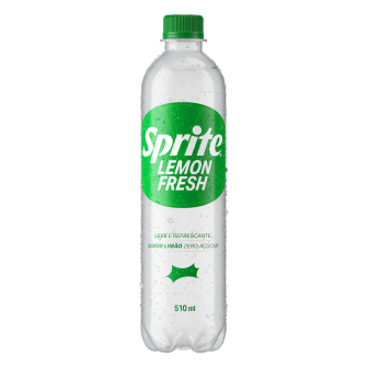 REFRIGERANTE LEMON FRESH ZERO AÇÚCAR SPRITE GARRAFA 510ML