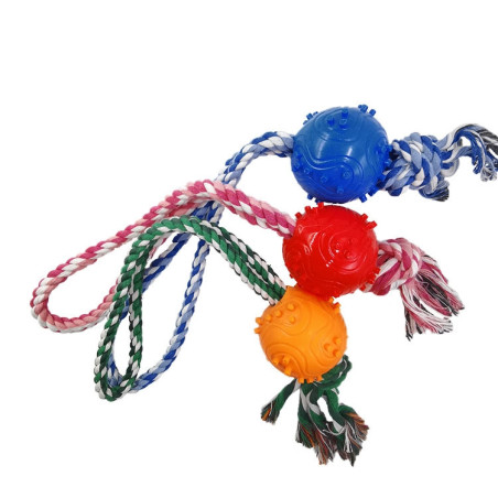 BRINQ BORRACHA BOLA C/CORDA ZN 0864