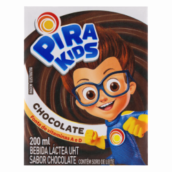 BEBIDA LÁCTEA UHT CHOCOLATE PIRACANJUBA PIRAKIDS CAIXA 200ML