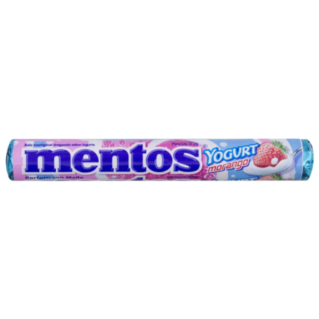 BALA YOGURT MORANGO MENTOS PACOTE 37,5G