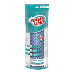 PANO FLASH LIMP MULTIUSO ROLO C/25 AZUL 21X29CM REF.FLP4571 UN