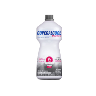 ÁLCOOL LÍQUIDO 46º INPM CHÁ BRANCO COPERALCOOL BACFREE FRASCO 1L