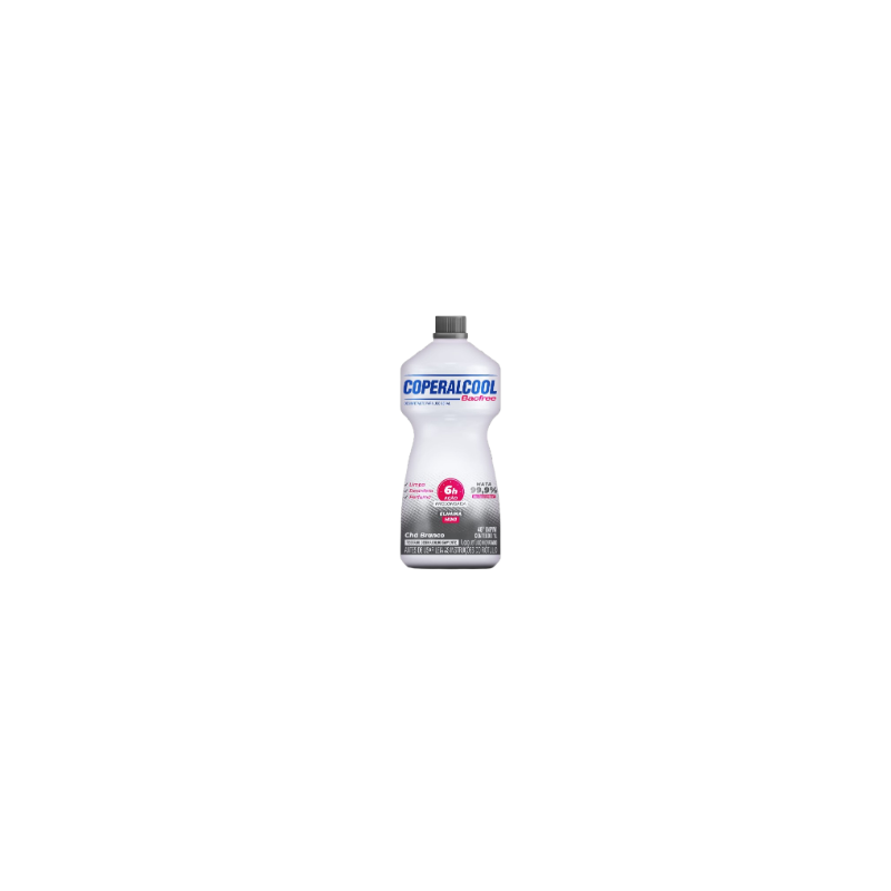 ÁLCOOL LÍQUIDO 46º INPM CHÁ BRANCO COPERALCOOL BACFREE FRASCO 1L