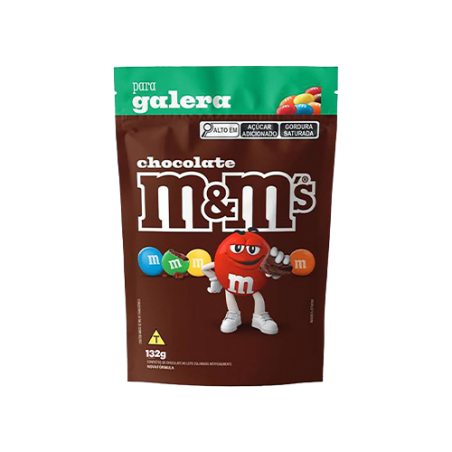 CONFEITO DE CHOCOLATE AO LEITE M&M 132G