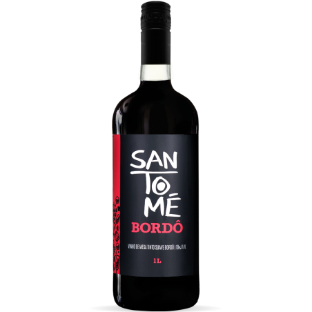 VINHO TINTO SAN TOME 1000ML BORDO SUAVE