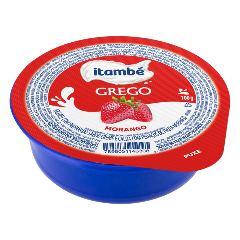 IOGURTE GREGO MORANGO ITAMBÉ POTE 90G