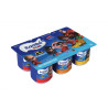 IOGURTE PARCIALMENTE DESNATADO MORANGO + SALADA DE FRUTAS + BANANA LEAGUE OF SUPERPETS ITAMBÉ KIDS BANDEJA 540G 6 UNIDADES