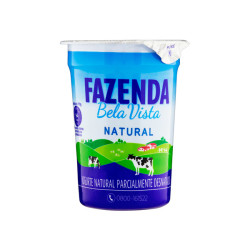 IOGURTE PARCIALMENTE DESNATADO NATURAL FAZENDA BELA VISTA COPO 170G