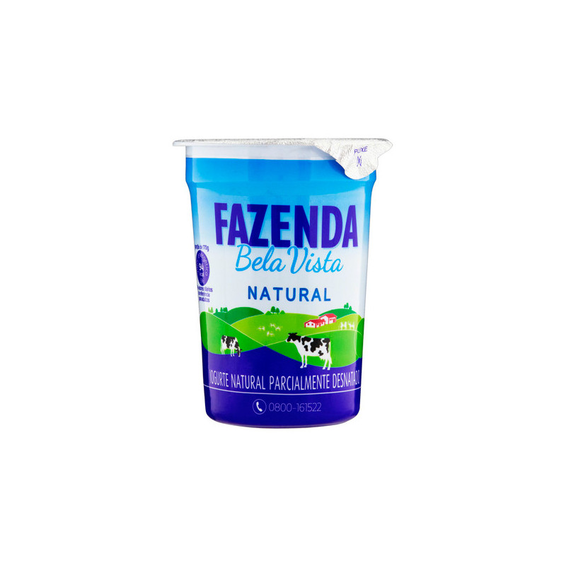 IOGURTE PARCIALMENTE DESNATADO NATURAL FAZENDA BELA VISTA COPO 170G
