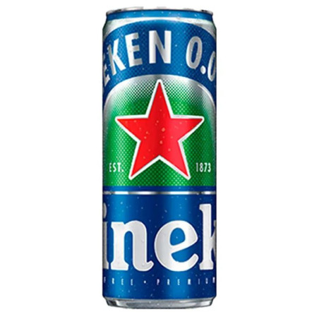 CERVEJA LAGER PURO MALTE ZERO ÁLCOOL HEINEKEN LATA 269ML