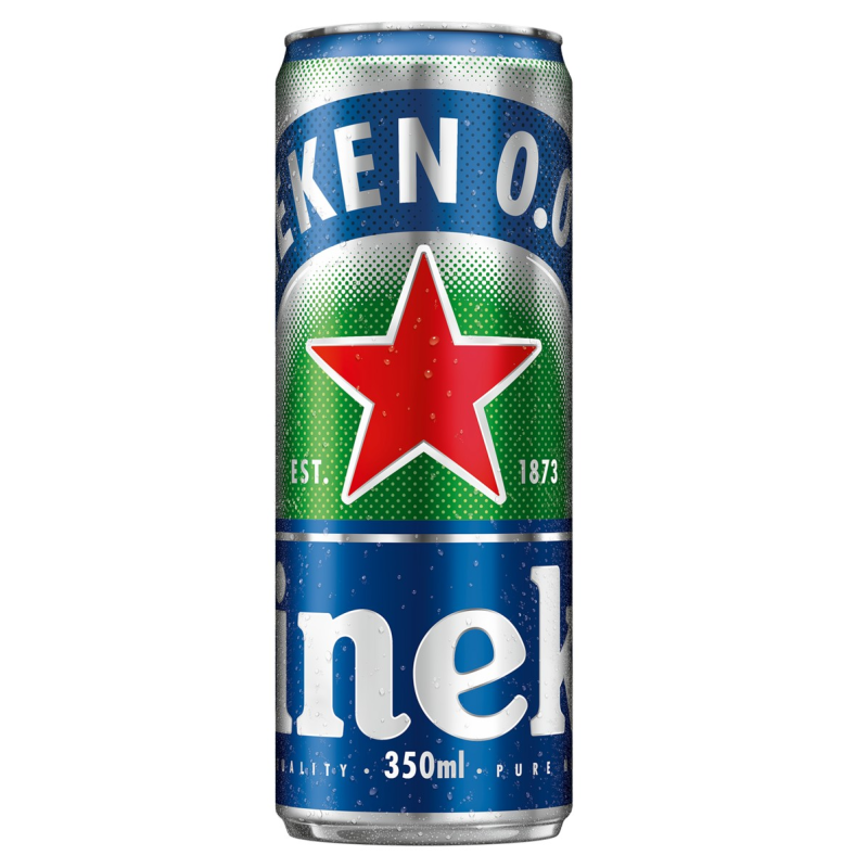 CERVEJA LAGER ZERO ÁLCOOL HEINEKEN LATA 350ML
