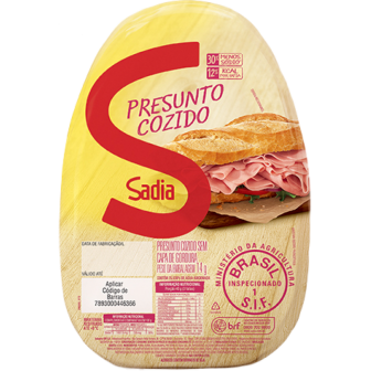 PRESUNTO COZIDO SEM CAPA DE GORDURA SADIA 3,4KG