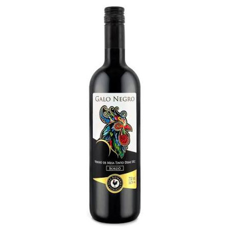 VINHO TINTO NACIONAL DEMI SEC GALO NEGRO 750ML