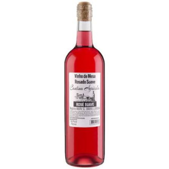 VINHO ROSÉ SUAVE CANTINA AGRÍCOLA 750ML