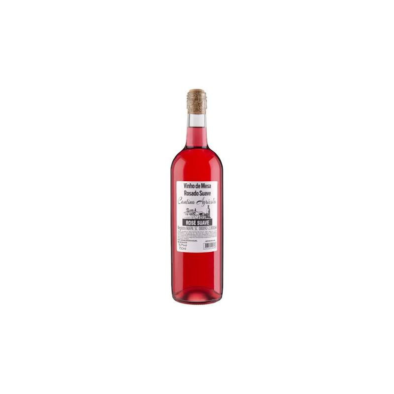 VINHO ROSÉ SUAVE CANTINA AGRÍCOLA 750ML