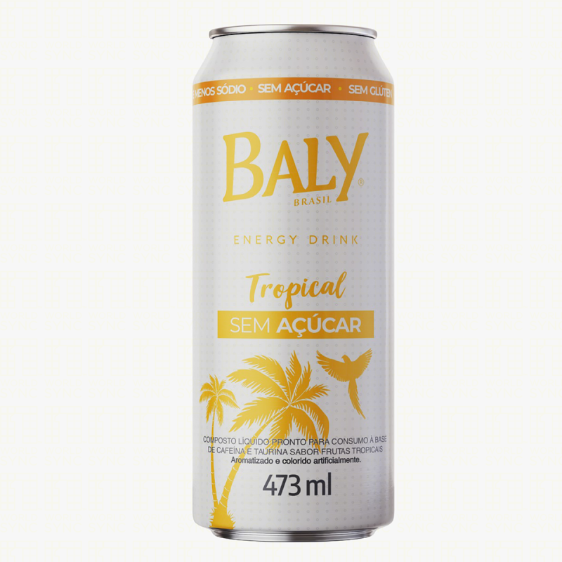 ENERGÉTICO TROPICAL ZERO AÇÚCAR BALY LATA 473ML