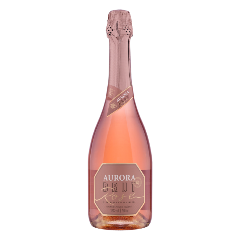 ESPUMANTE BRASILEIRO ROSÉ BRUT AURORA SERRA GAÚCHA GARRAFA 750ML