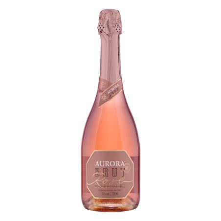 ESPUMANTE BRASILEIRO ROSÉ BRUT AURORA SERRA GAÚCHA GARRAFA 750ML