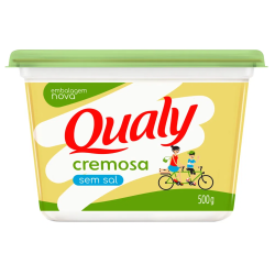 MARGARINA CREMOSA SEM SAL QUALY POTE 500G