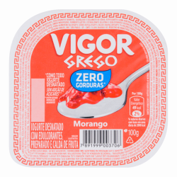 IOGURTE DESNATADO GREGO CALDA MORANGO VIGOR POTE 90G