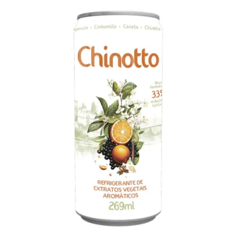 REFRIGERANTE CHINOTTO DE EXTRATOS VEGETAIS AROMTICOS COM REDUO DE ACAR 269ML