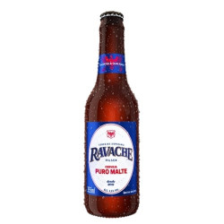 CERVEJA RAVACHE 355ML PILSEN PURO MALTE LONG NECK