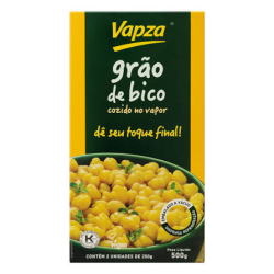GRAO DE BICO VAPZA 500GR UN 1X500GR QTD. 6.00 UN