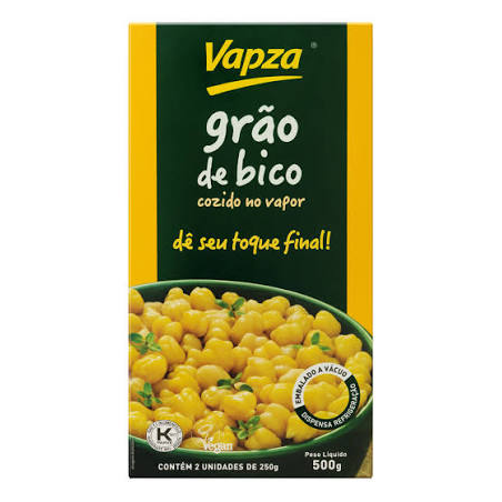 GRAO DE BICO VAPZA 500GR UN 1X500GR QTD. 6.00 UN