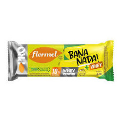 BARRA DE PROTEÍNA BANANADA FLORMEL PRO WHEY PROTEIN PACOTE 22G