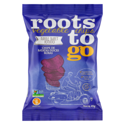 CHIPS BATATAS-DOCES ROXAS ROOTS TO GO PACOTE 45G