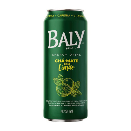 BEB.ENERGETICA BALY CHA MATE/LIMAO 473ML