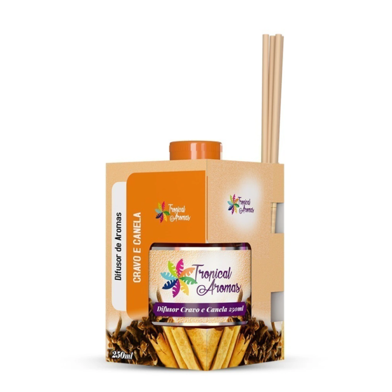 Difusor De Ambiente 250ml Cravo E Canela