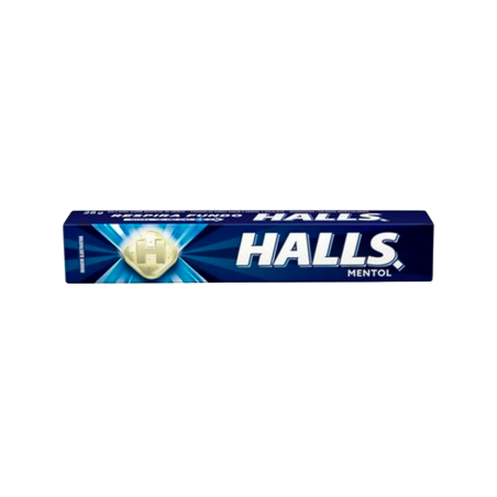 BALA MENTOL HALLS PACOTE 28G